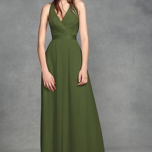 Long Chiffon Dress with Bow NWT